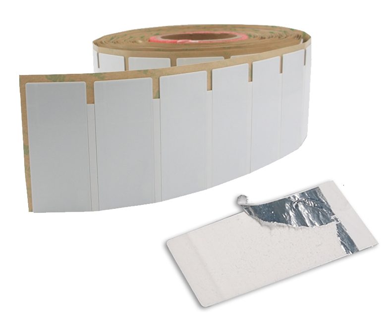 Anti Counterfeit UHF tamper-evident fragile RFID label · 65×35 mm · Impinj Monza R6 (RT-F104)