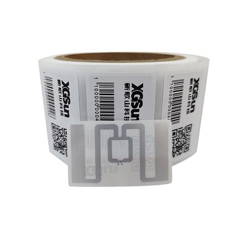 Apparel UHF RFID label · 54×34 mm · Qstar-7U (RT-L121)