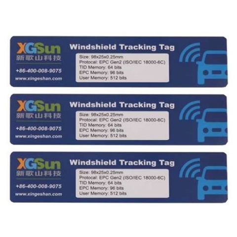 Windshield UHF RFID tag · 70×25 mm (RT-S110)