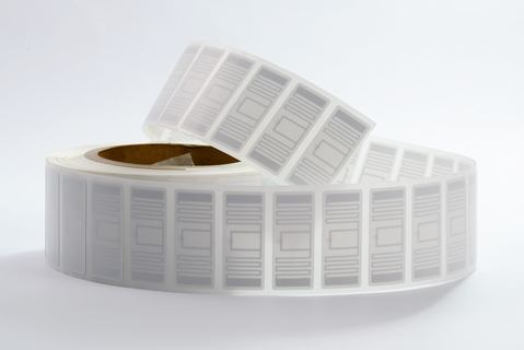 UHF RFID label · 45×19 mm · NXP UCODE 9 (RT-L136)